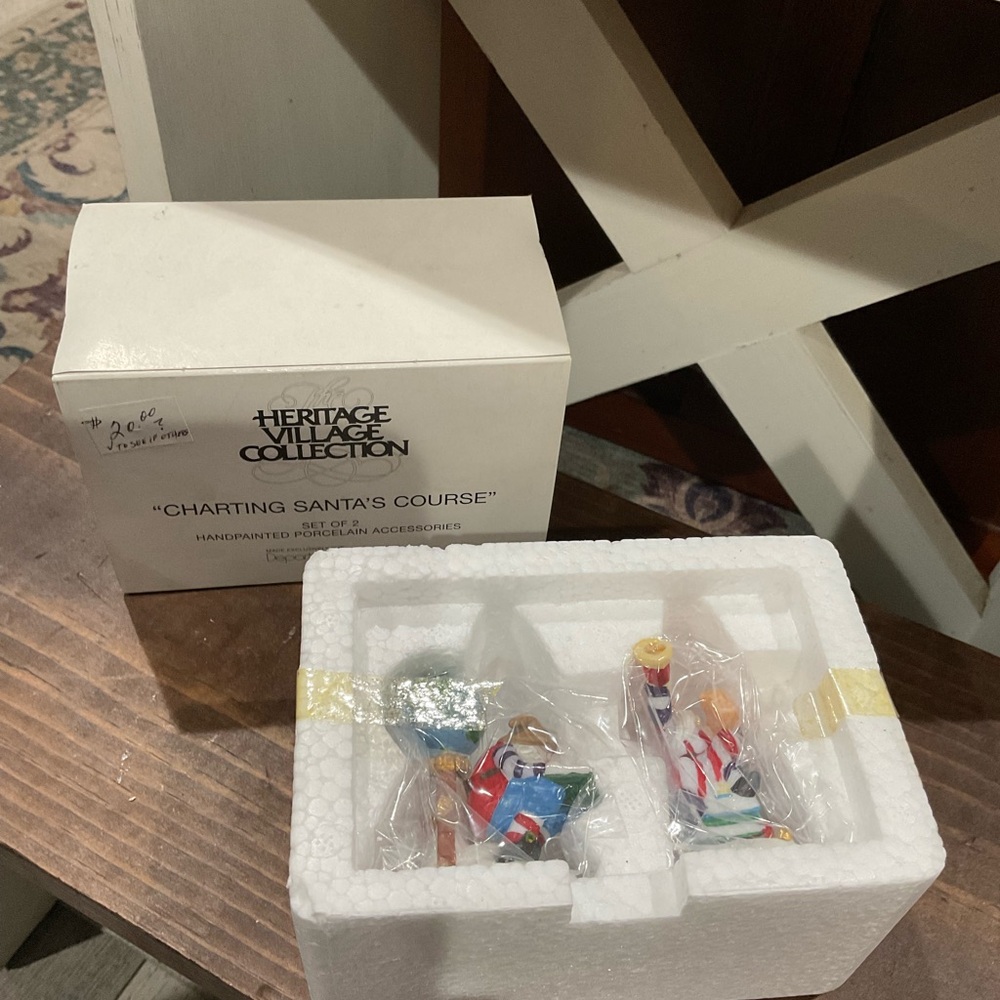 Heritage Village Collection charting Santa’s coarse dept 56